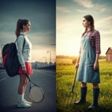 Girlie und Landpomeranze