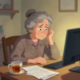 Seniorin im Internet